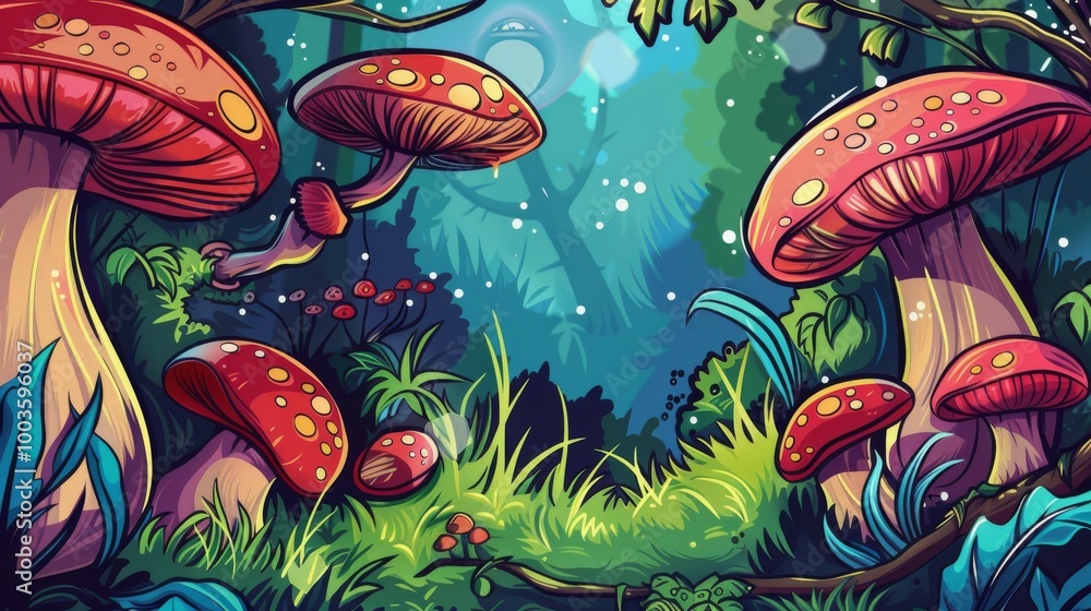 Whimsical cartoon background illustrating creative hand-drawn themes. Whimsical cartoon background illustrating creative hand-drawn themes.