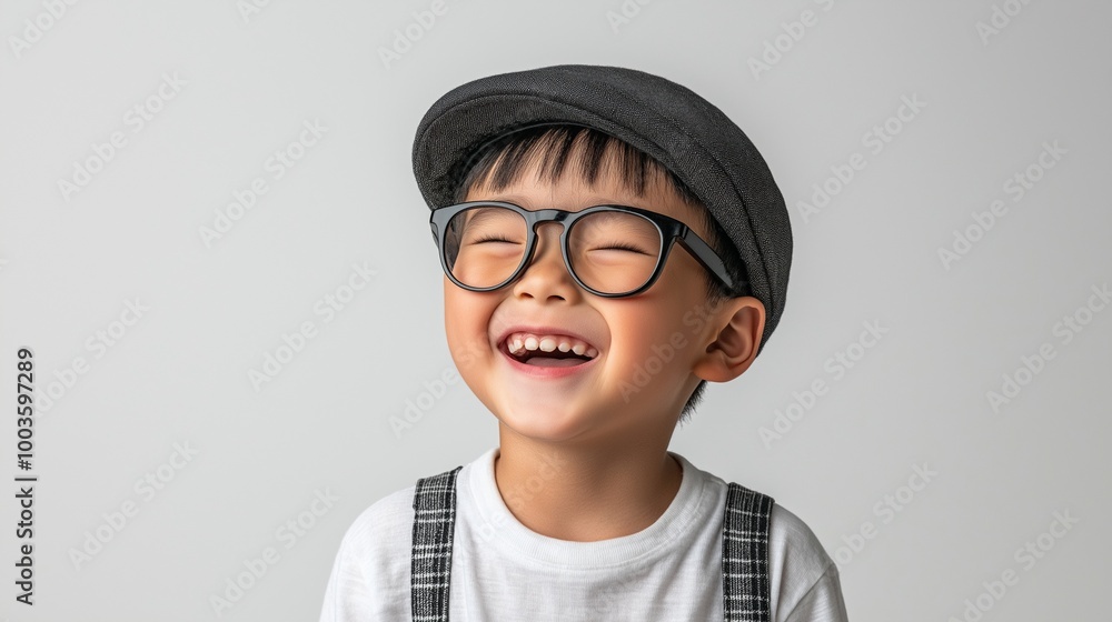 Asian boy wearing eyeglasses Asian boy wearing eyeglasses