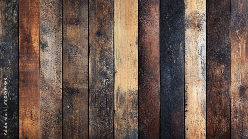 Obraz premium Rustic Wooden Plank Background for Design Projects