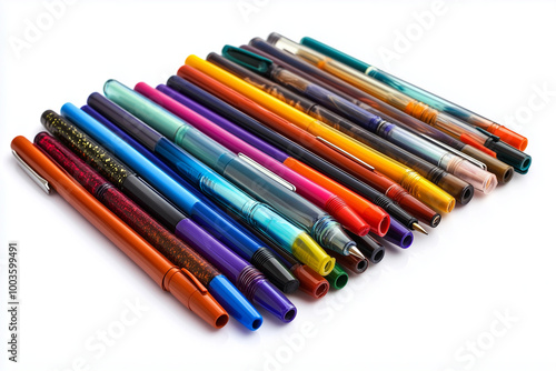 Colorful Writing: A Collection of Fine-Liner Pens in Various Vibrant Colors