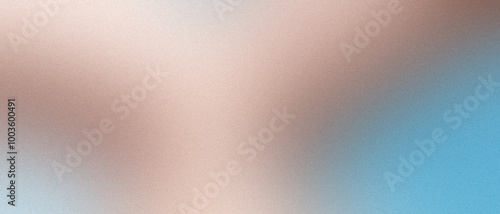 Noise peach and blue abstract background. Colorful gradient. Holographic blurred grainy gradient banner background texture.