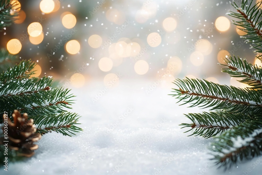 Christmas picture background with fir branches snow and fairy lights. Copy space. stock photo Atmospheric image background with fir branches snow and fairy lights in different depths of field. Christmas picture background with fir branches snow and fairy lights. Copy space. stock photo Atmospheric image background with fir branches snow and fairy lights in different depths of field.