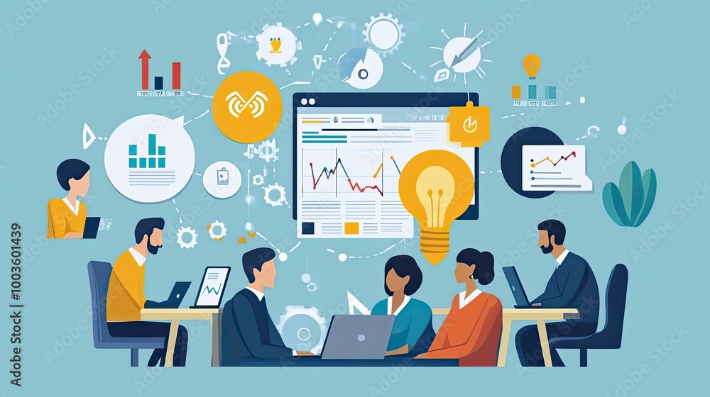 Team Brainstorming and Analyzing Data for Business Growth Team Brainstorming and Analyzing Data for Business Growth