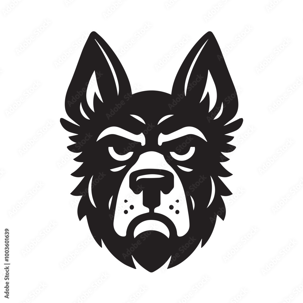Dutch Shepherd Dog Face Clipart Design - Dog Face Logo - Dutch Shepherd Vector illustration in black and white
Dutch Shepherd Dog Face Clipart Design - Dog Face Logo - Dutch Shepherd Vector illustration in black and white