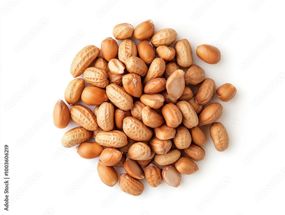 Isolated of peanut, Peanut nuts isolated, peanut seeds isolate, white background Isolated of peanut, Peanut nuts isolated, peanut seeds isolate, white background
