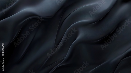 Elegant Black Fabric Texture for Design Projects