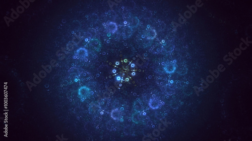 3D manual rendering abstract round hole light background. Its not AI Generatd illustration.