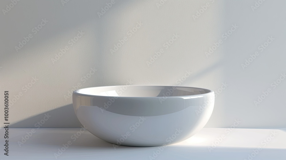 A white sink with a silver faucet A white sink with a silver faucet