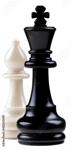 Visual representation of a chess game in PNG format with a clean white background, symbolizing intellectual challenge.