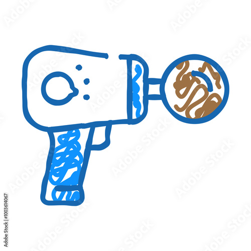 massager gadget doodle icon sketch vector. massager gadget sign. isolated symbol illustration