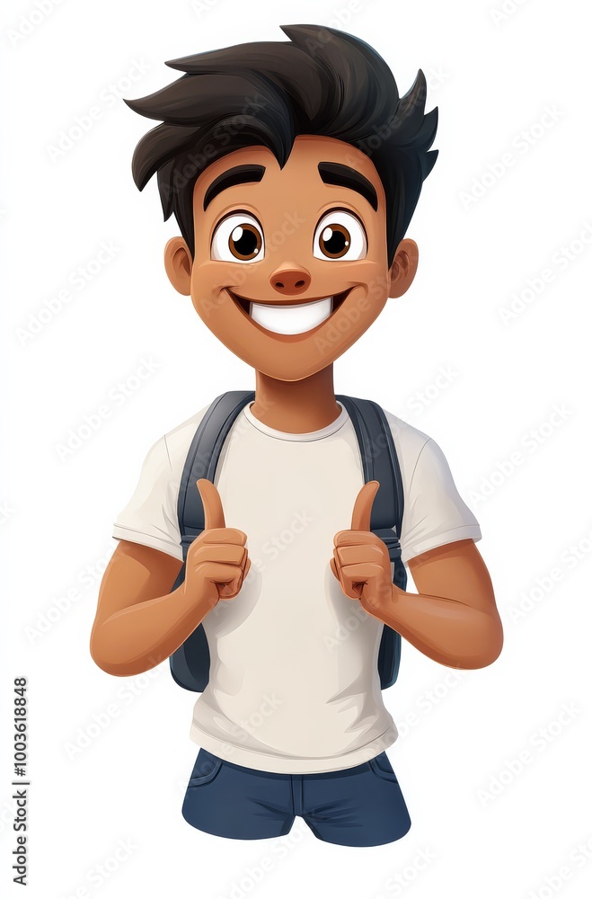 PNG graphic of a happy cartoon figure with various accessories displayed on a white background. PNG graphic of a happy cartoon figure with various accessories displayed on a white background.