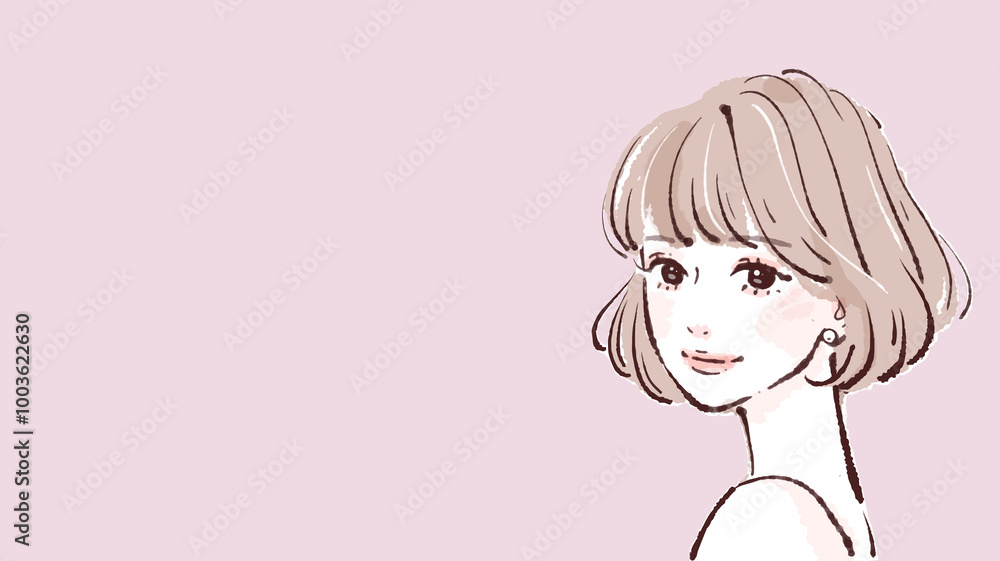 女性・女の子のイラスト素材 女性・女の子のイラスト素材