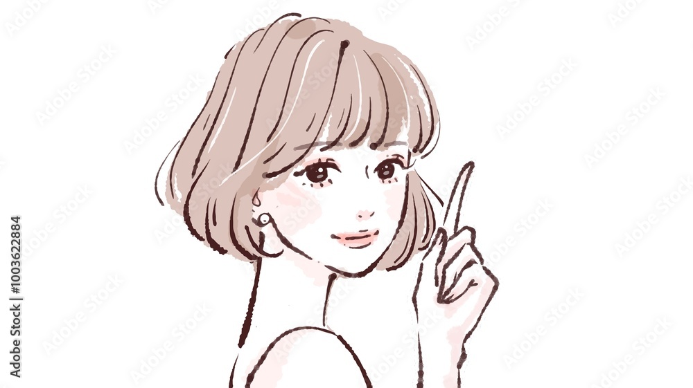 女性・女の子のイラスト素材 女性・女の子のイラスト素材