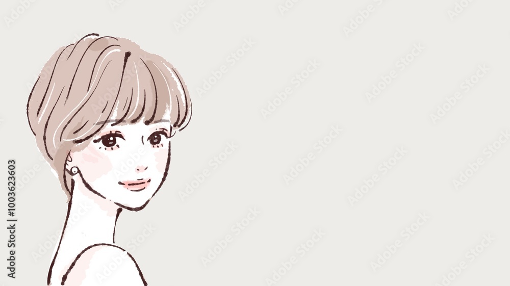 女性・女の子のイラスト素材 女性・女の子のイラスト素材
