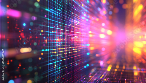 Wallpaper Mural abstract background with bokeh Torontodigital.ca