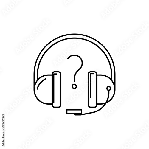 Customer service question icon