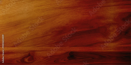 A close up of high gloss lacquered wood paneling with a deep rich brown color the reflective surf.deep brow wood planks with natural texture, wooden retro background, light wooden background, table	