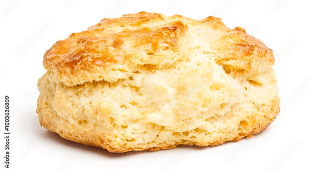 A scone on solid white background, single object A scone on solid white background, single object