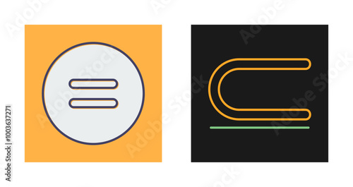 Equal to Symbol Vector Icon
