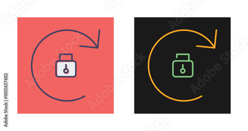 Portrait orientation lock Vector Icon