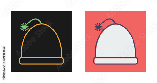 Tree in Snow Vector Icon