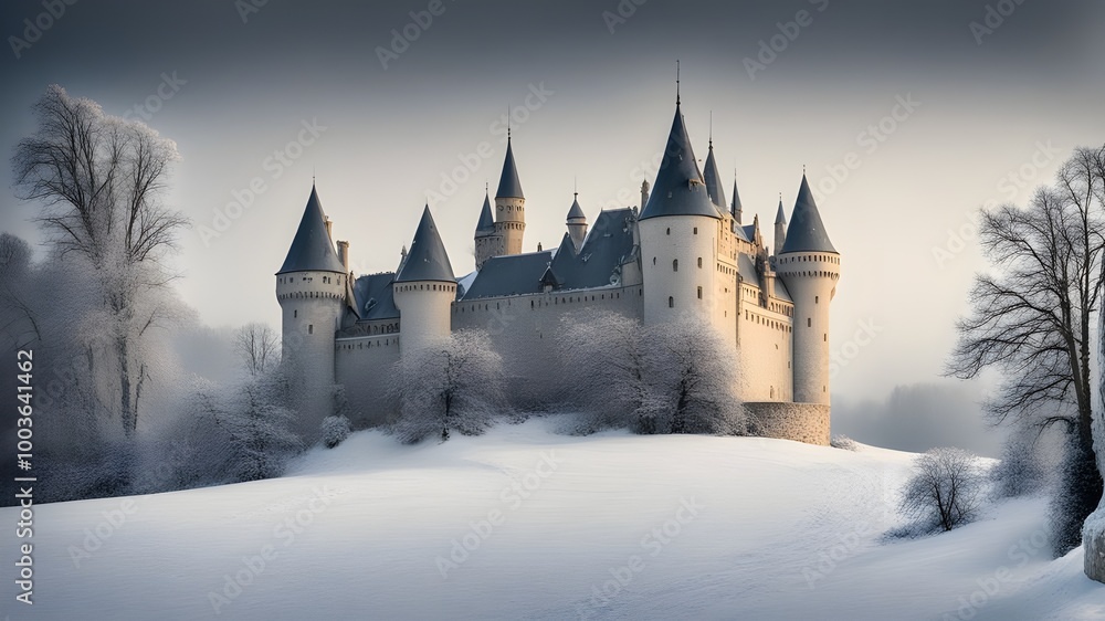 castles with winter castles with winter