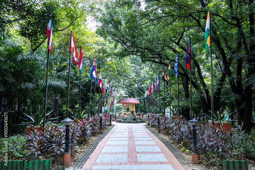 World peace bell at Quezon Memorial Circle, Quezon city, Metro Manila, Philippines

