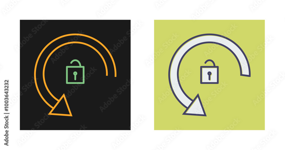 Rotation Locked Vector Icon Rotation Locked Vector Icon