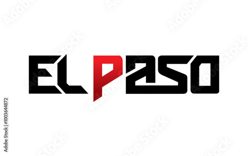 El Paso typography design vector, for t-shirt, poster and other uses