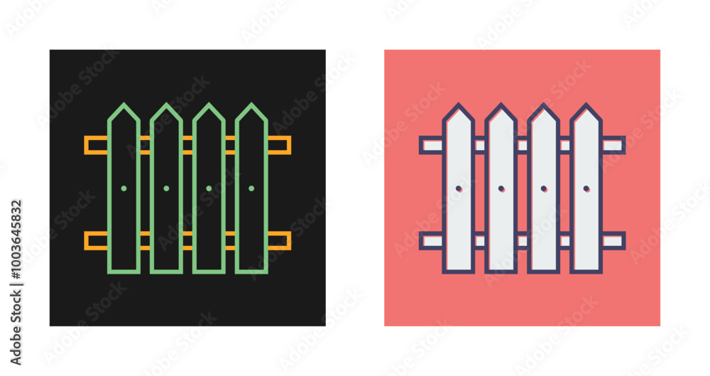 Fence Vector Icon Fence Vector Icon