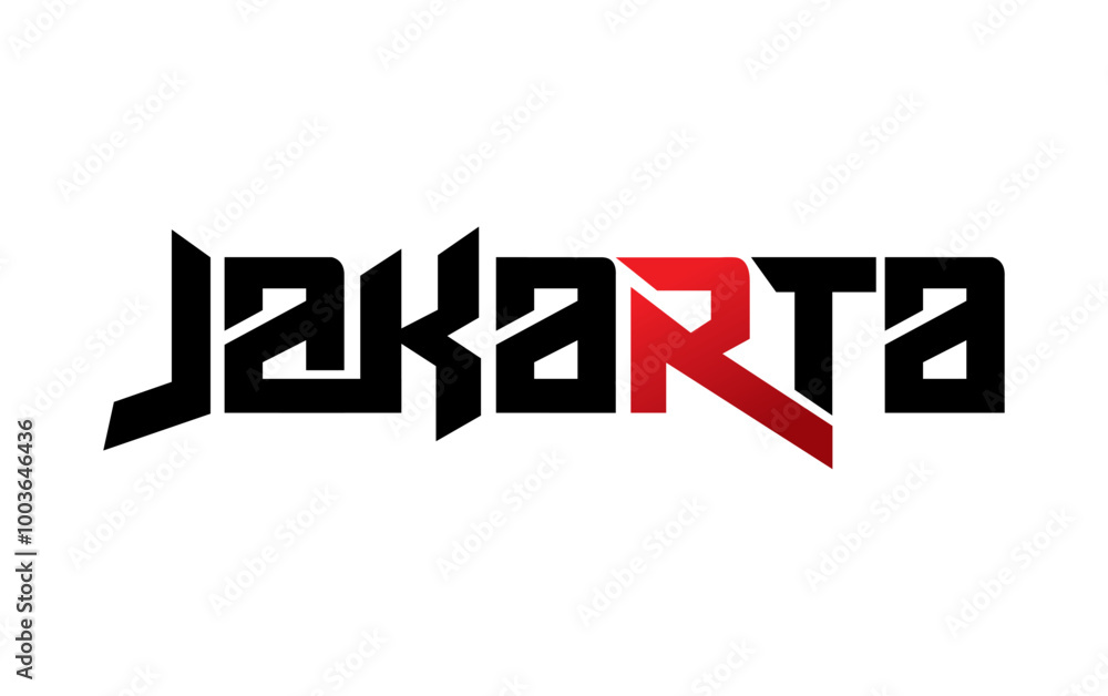 Jakarta typography design vector, for t-shirt, poster and other uses Jakarta typography design vector, for t-shirt, poster and other uses