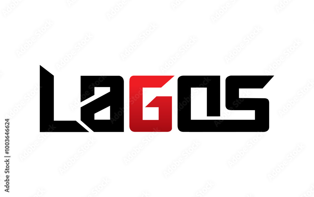 Lagos typography design vector, for t-shirt, poster and other uses Lagos typography design vector, for t-shirt, poster and other uses
