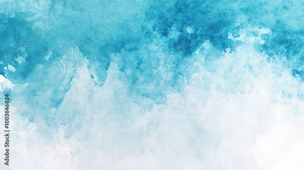 Fototapeta premium Soft Blue Watercolor Background for Design Projects