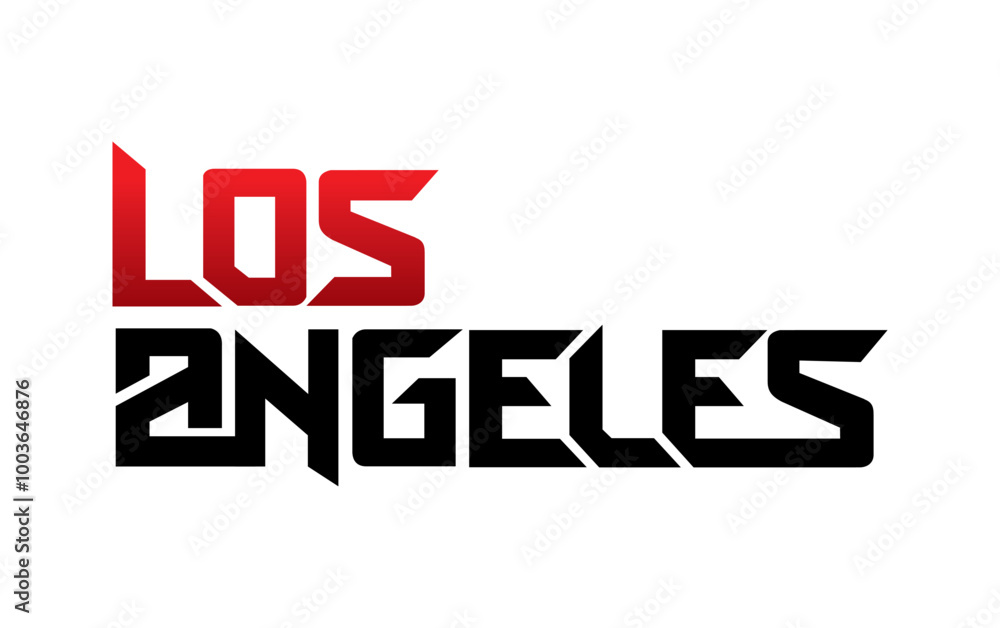 Los Angeles typography design vector, for t-shirt, poster and other uses Los Angeles typography design vector, for t-shirt, poster and other uses