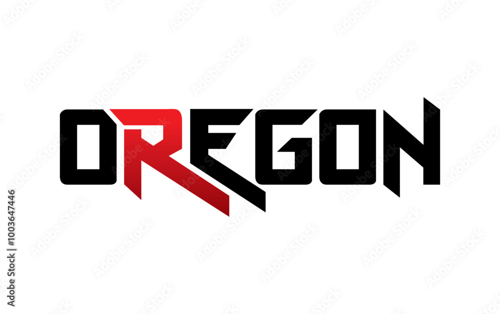 Oregon typography design vector, for t-shirt, poster and other uses Oregon typography design vector, for t-shirt, poster and other uses