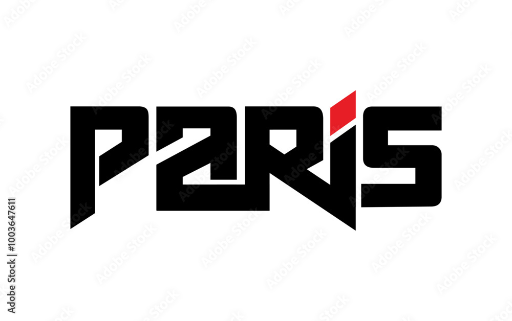 Paris typography design vector, for t-shirt, poster and other uses