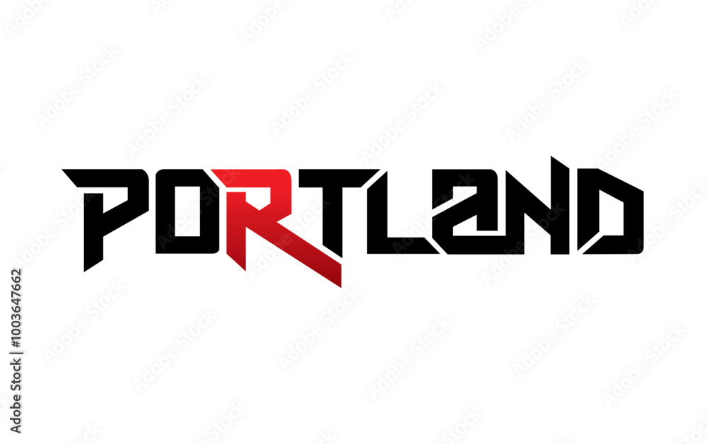 Portland typography design vector, for t-shirt, poster and other uses Portland typography design vector, for t-shirt, poster and other uses