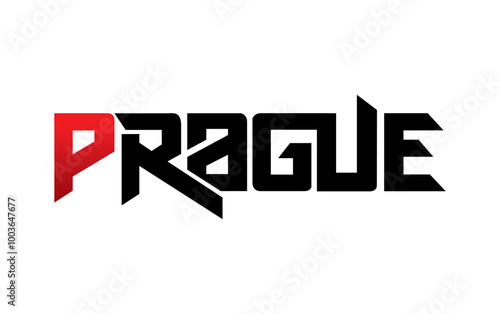 Prague typography design vector, for t-shirt, poster and other uses