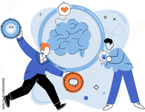 Thought process vector illustration. A clear thought process concept shapes roadmap for strategic success Brainstorming sessions cultivate garden innovative thoughts Understanding grows through roots