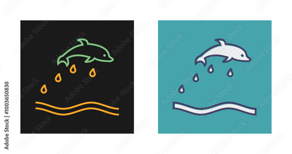 Dolphin Vector Icon Dolphin Vector Icon