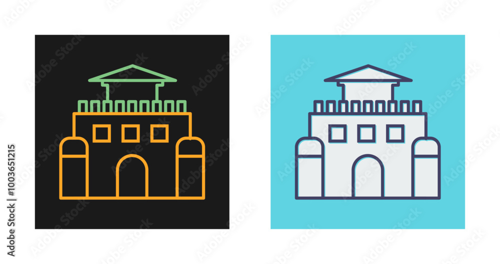 Sandcastle Vector Icon Sandcastle Vector Icon