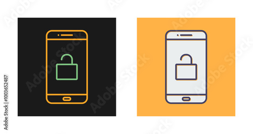 Unlocked Phone Vector Icon