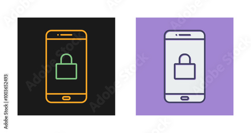 Locked Phone Vector Icon