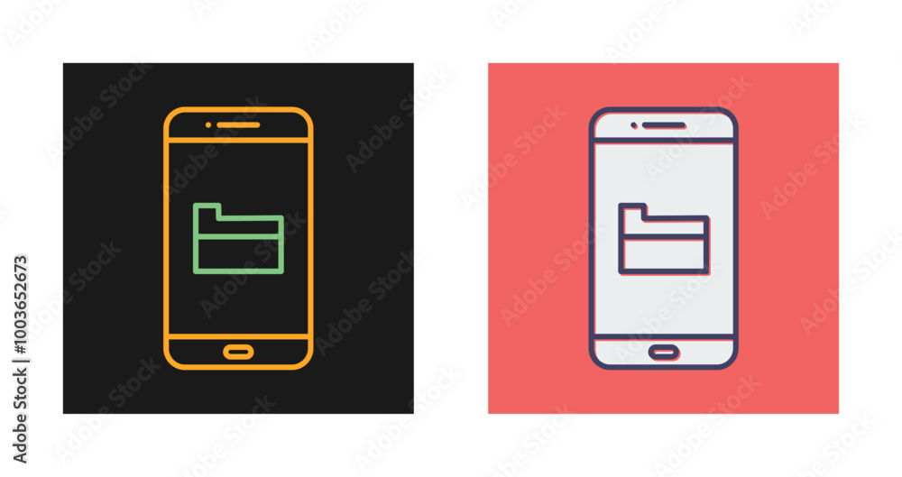 Folders Vector Icon Folders Vector Icon