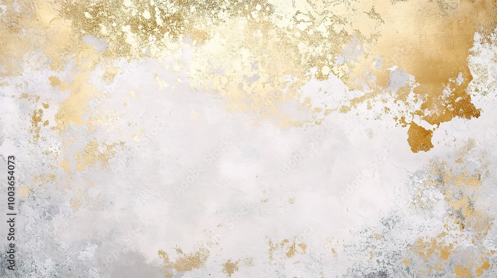 Obraz premium Elegant Abstract Gold and White Background Art