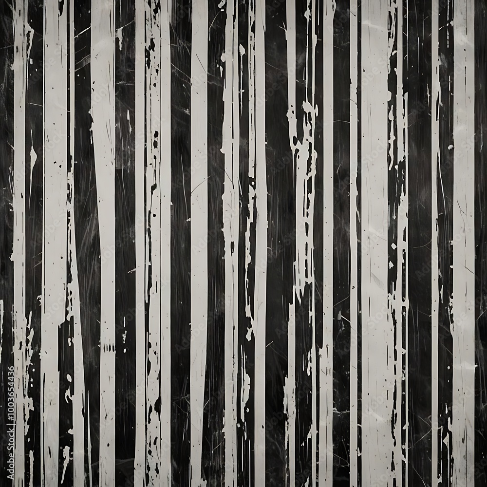Grunge striped black and white background with vertical lines creating ...