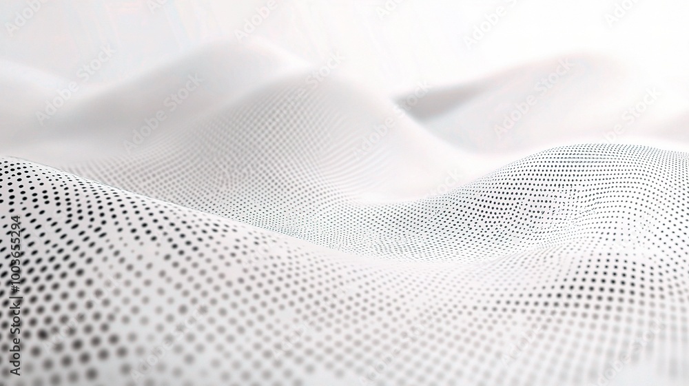 Abstract White Wave Pattern with Dots and Texture Abstract White Wave Pattern with Dots and Texture