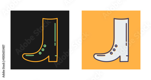Cowboy Boot Vector Icon