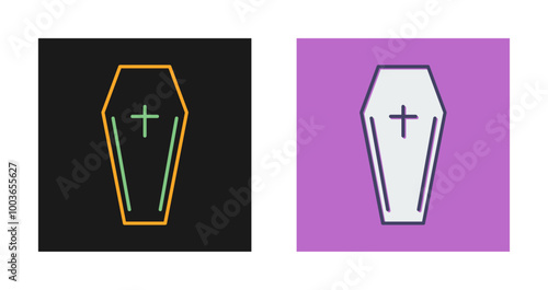 Coffin Vector Icon