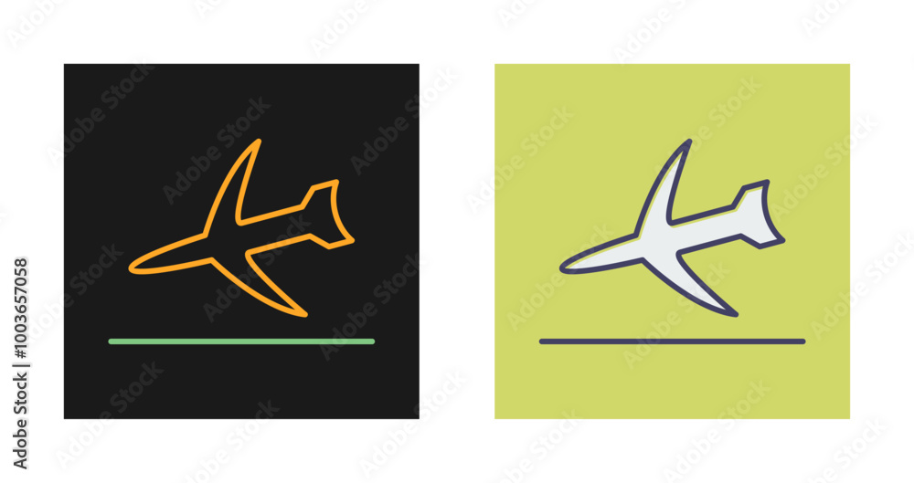 Flight Landing Vector Icon Flight Landing Vector Icon